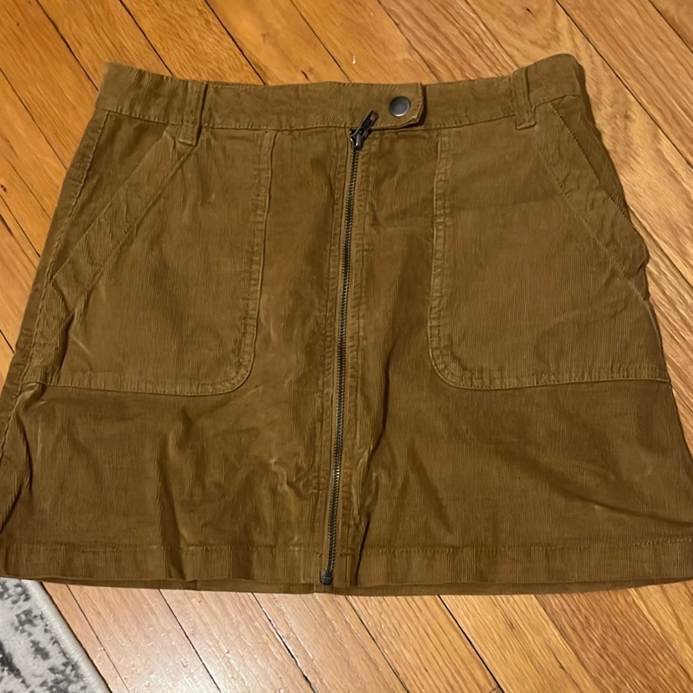 BP Mustard Yellow Corduroy Skirt